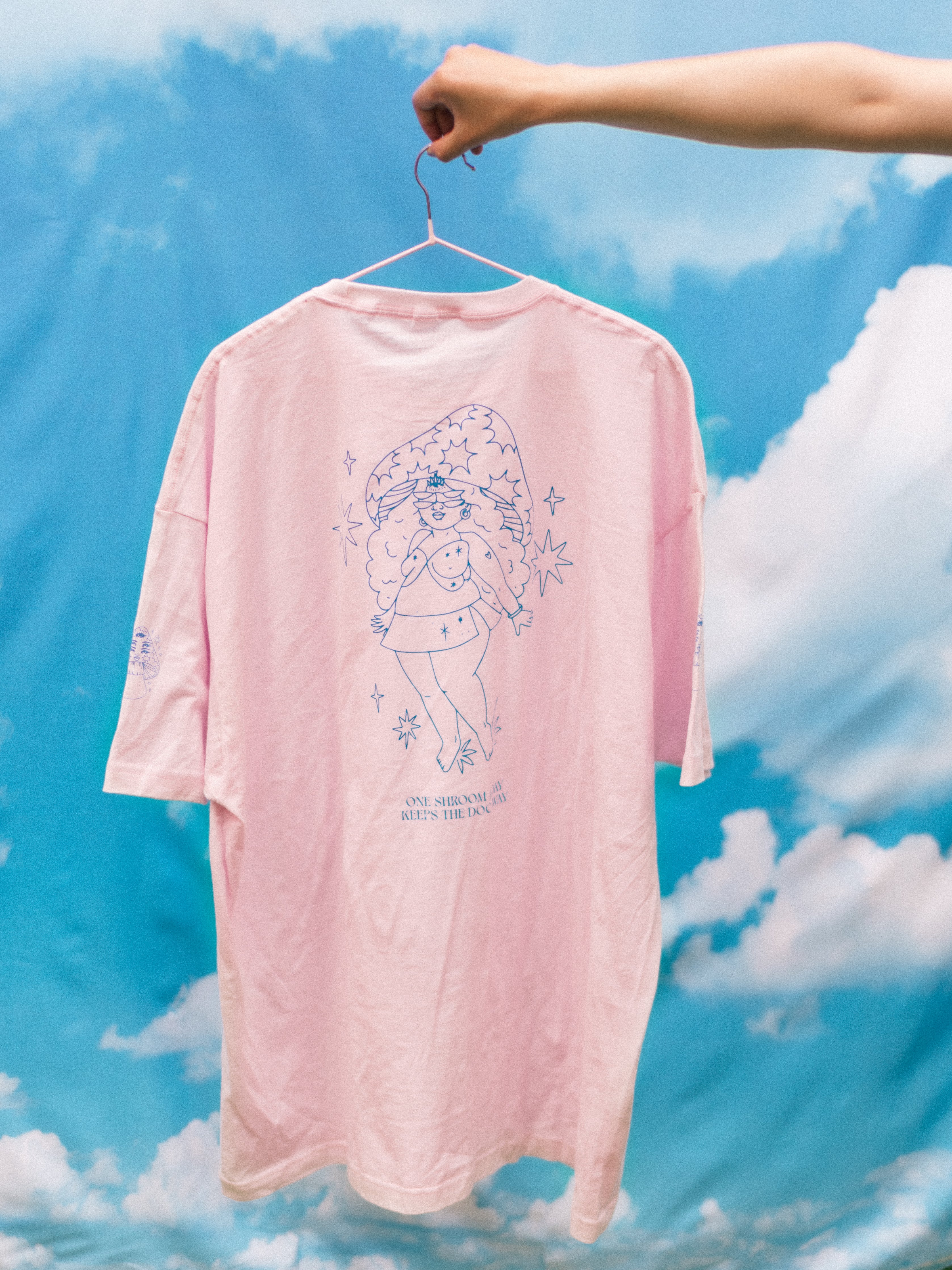 Playera "Honguita" color rosa